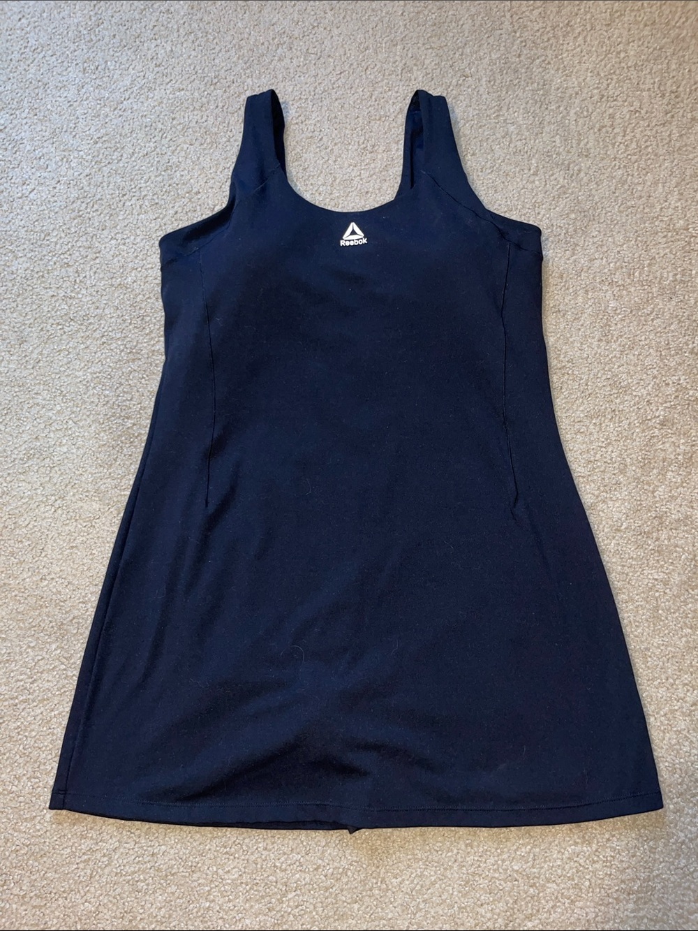 Reebok Black Scoop Neck Athletic Romper